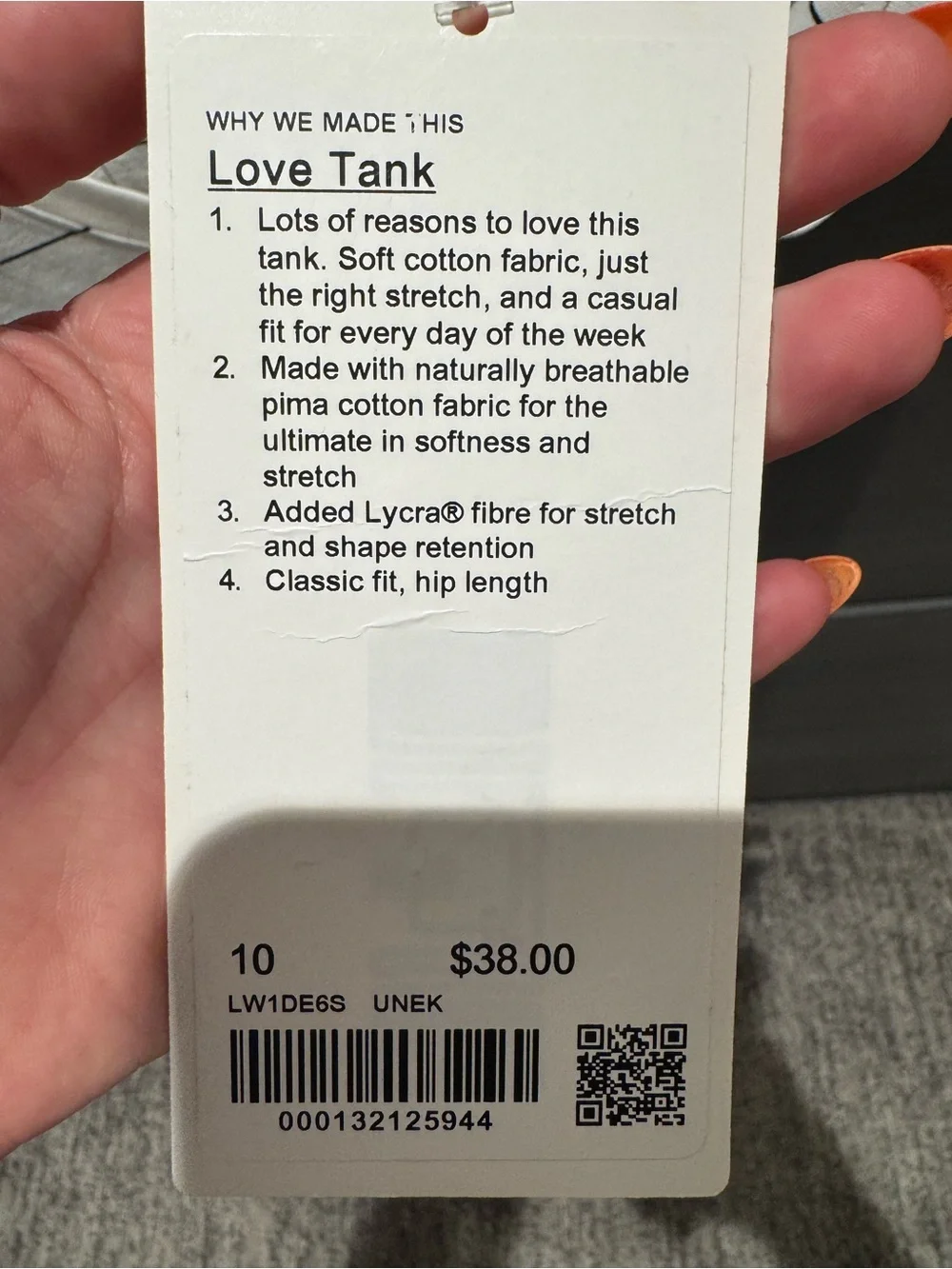 lululemon NWT Striped Love Tank - Picture 3 of 4